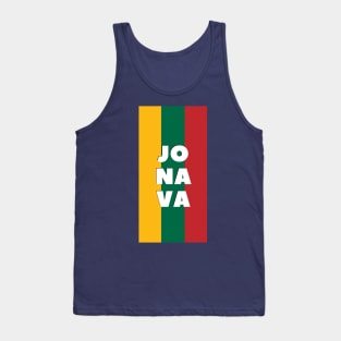 Jonava City in Lithuanian Flag Tank Top